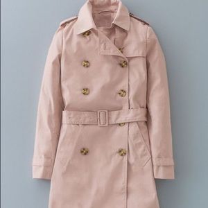 Boden Abington trench coat in sz 2-4, rose quartz